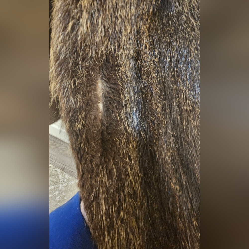 Vintage Fur Jacket Brown Fur Coat - Picture 16 of 16
